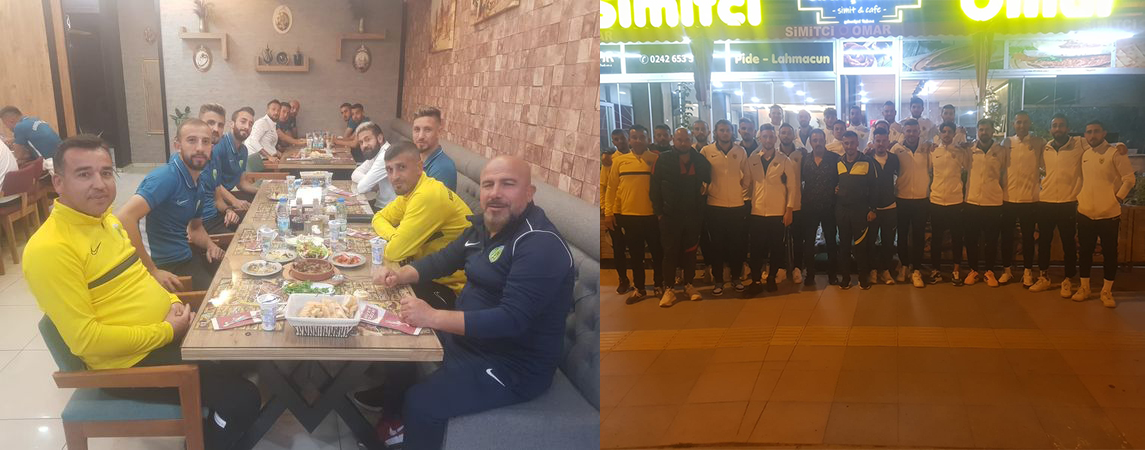 SİMİTÇİ OMAR’DAN KORKUTELİ BELEDİYE SPOR TAKIMINA YEMEK