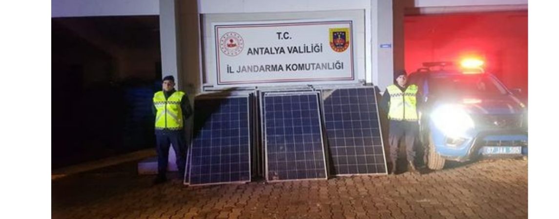Güneş paneli hırsızlık zanlısı tutuklandı