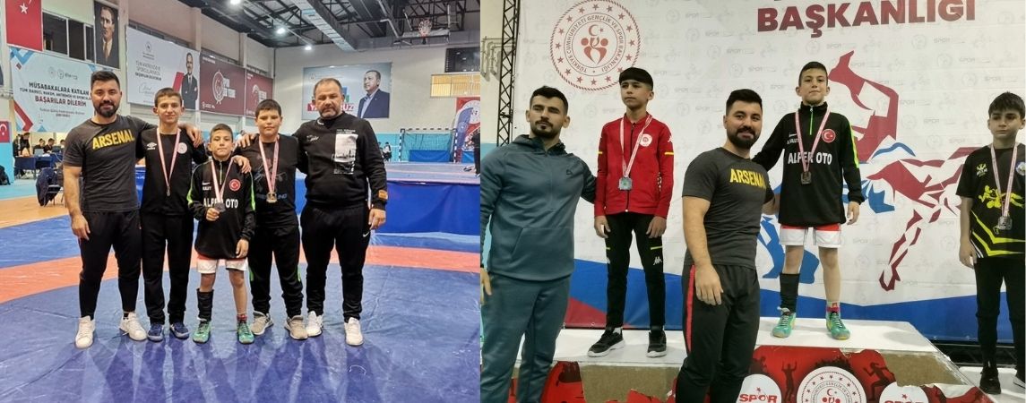 KORKUTELİ CENGİZ ELBEYE GÜREŞÇİLERİ AFYONDAN MADALYALAR İLE DÖNDÜ