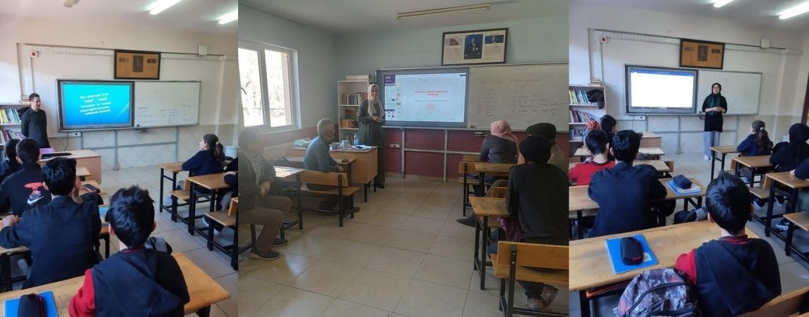 KÖY OKULLARINDA LGS BİLGİLENDİRME SEMİNERİ VERİLDİ
