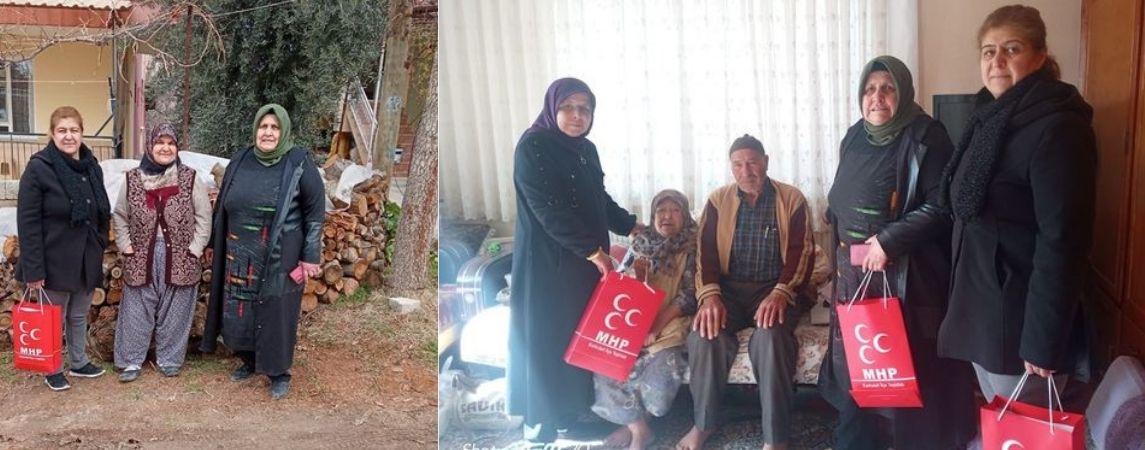 MHP’Lİ BAYANLAR KANDİL SİMİDİ DAĞITTI
