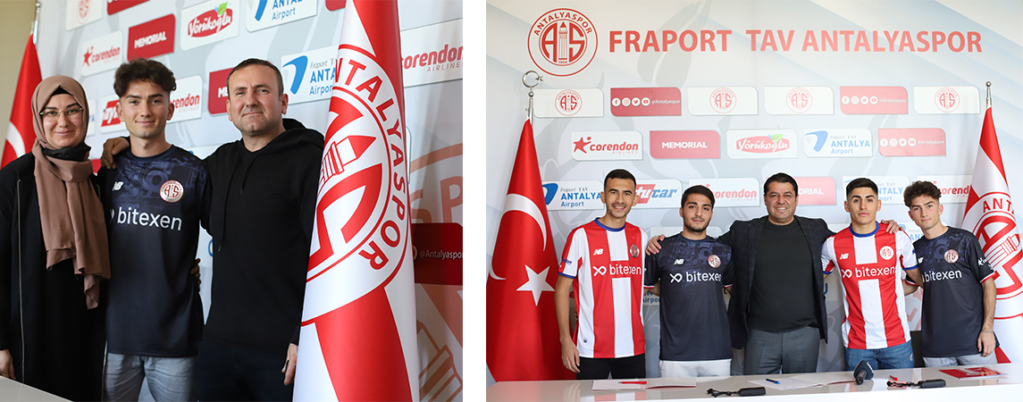 FTA ANTALYASPOR 4 GENÇ FUTBOLCU İLE DAHA SÖZLEŞME İMZALADI
