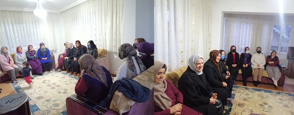 AK KADINLAR, MAHALLE ZİYARETLERİNİ SÜRDÜRÜYOR